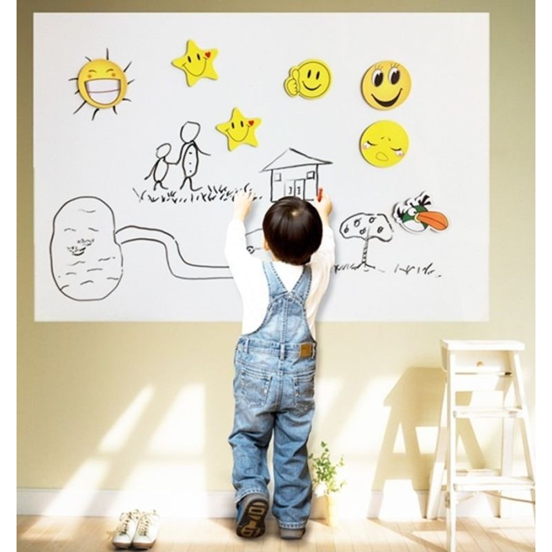 梵汐批发 60cm×200cm教学PP软白板贴 可裁剪可擦写赠送3支笔