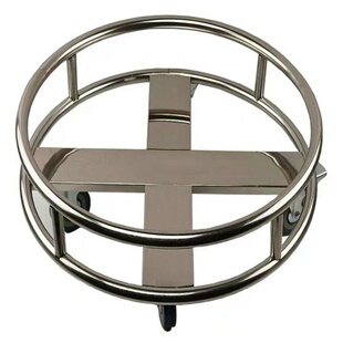 不锈钢水桶支架带万向轮移动盘保温桶圆桶底座架商用食堂汤桶架子