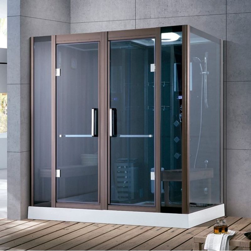 桑拿干湿蒸汽房方形干湿整体淋浴房浴室汗蒸房多功能干湿蒸汽房