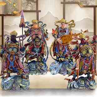 四大天王神像1.6米寺庙树脂玻璃钢护法四大天王殿供奉佛像金刚