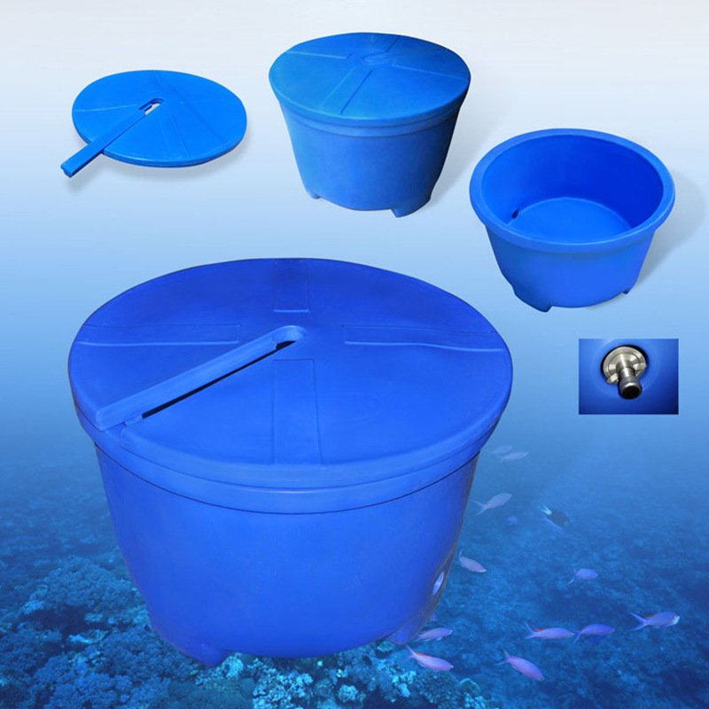 600L圆形食品塑料保温箱海鲜水产保鲜虾仁搅拌桶结实保鲜冷藏箱