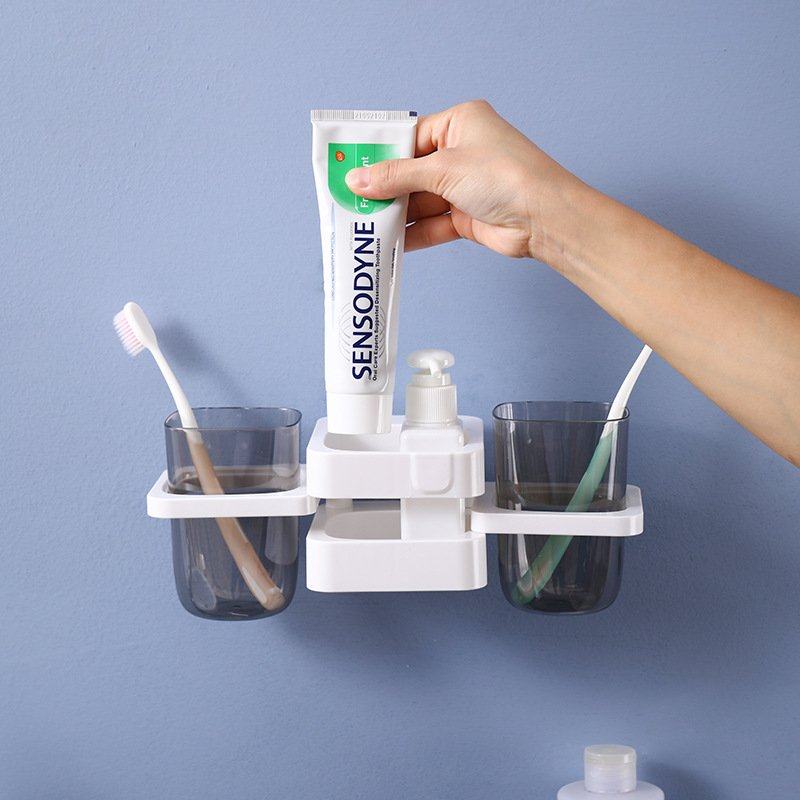 多功能可折叠杯架免打孔壁挂杯子套装情侣盒子具创意漱口杯,家装主材,牙刷牙杯架/漱口杯,淘宝优惠券,粉丝福利购,淘宝优惠卷