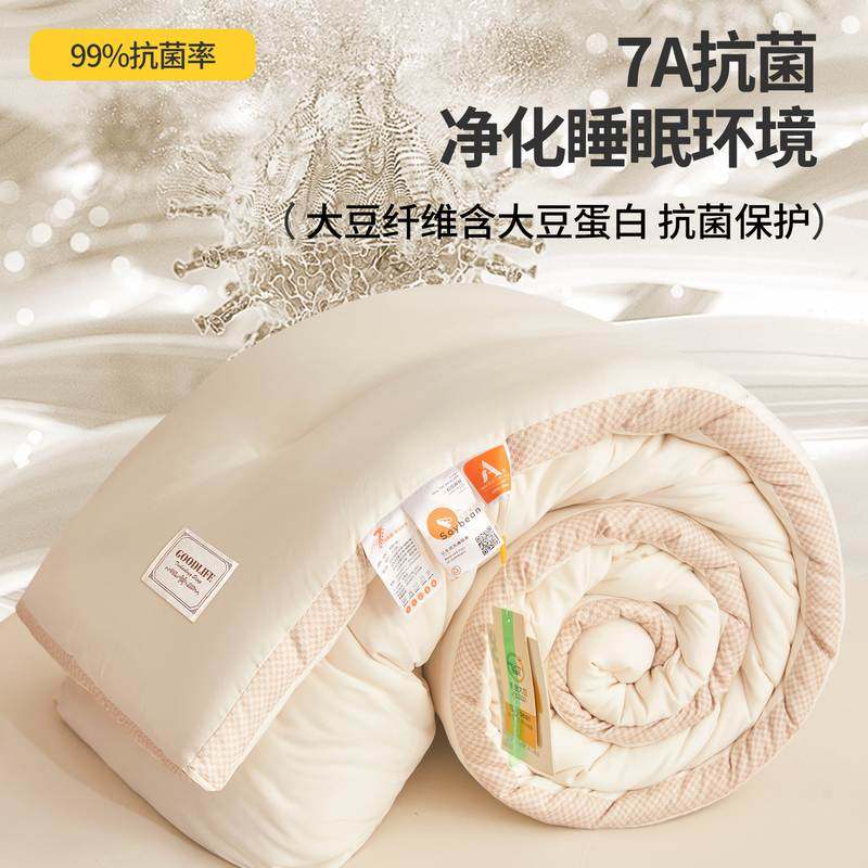A类水洗棉棉被大豆立体被母拼加厚边冬被子被子被芯纤维被二合一,床上用品,化纤被,淘宝优惠券,粉丝福利购,淘宝优惠卷