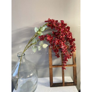 花艺师推荐新款6叉阿勃勒仿真花婚礼堂吊顶紫藤花铃兰风铃软装花