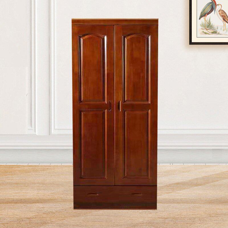 橡木2门3门4单人三门卧室四门定制全出租房二门门衣柜小户型实木