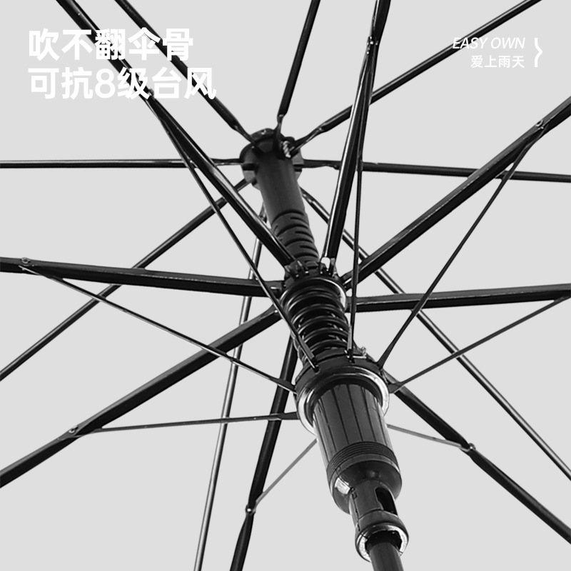 新款彩色透明拼接网红加厚自动字学生透明长柄直杆加印雨伞伞长柄,居家日用,伞帽,淘宝优惠券,粉丝福利购,淘宝优惠卷