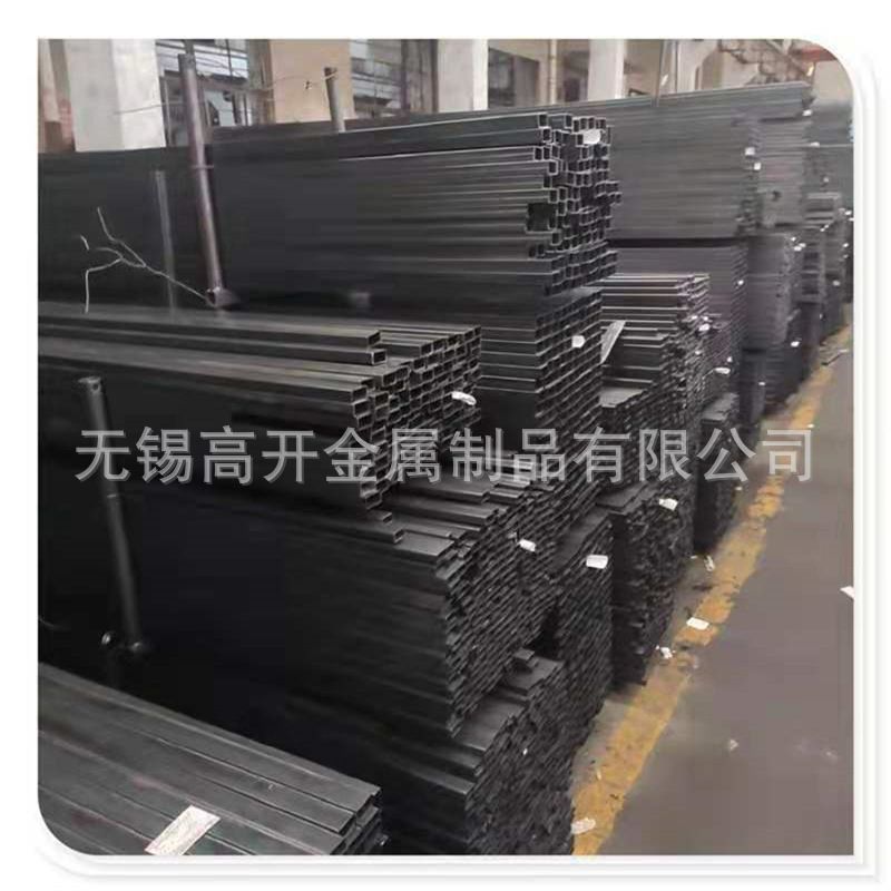 无锡厂家22*1.5黑皮管椭圆管黑退光亮管可按需定制家具管汽车管