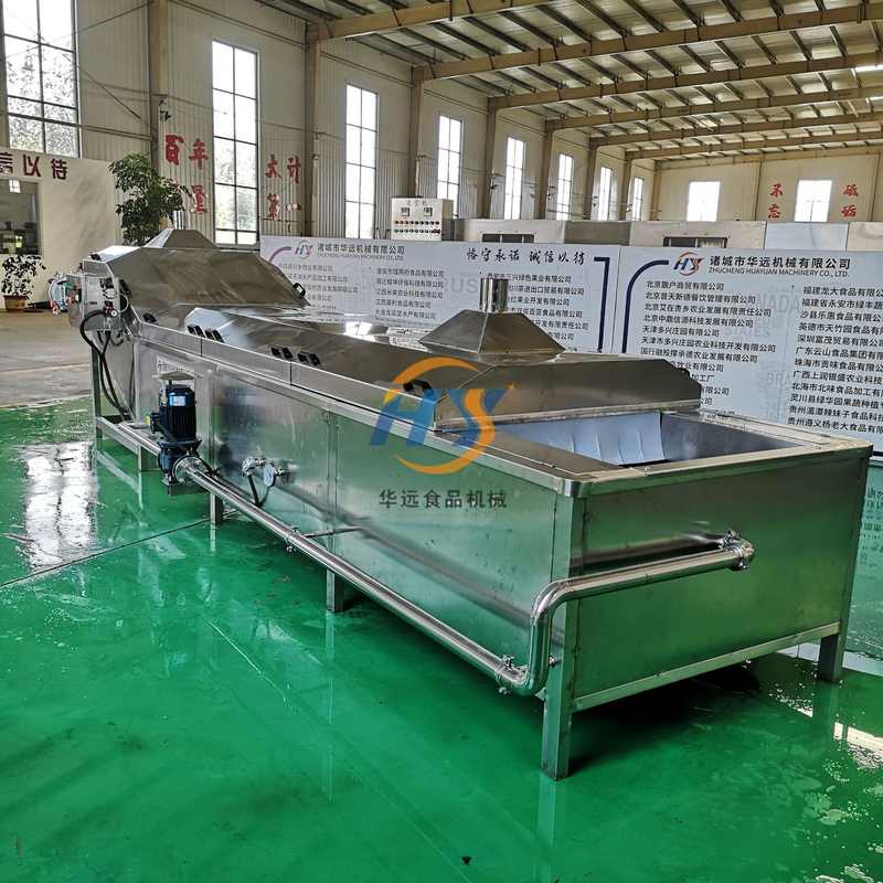甜玉米预煮机海带丝漂烫杀青设备 藕片牛蒡漂烫蒸煮线山野菜清洗