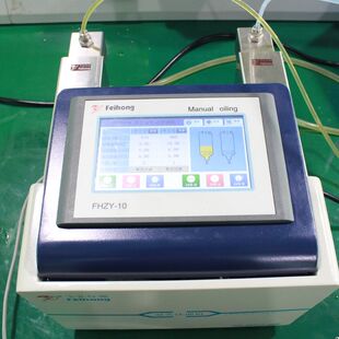 定制高精度注油机液体灌装机循环注入食品级陶瓷泵双头手动注油机