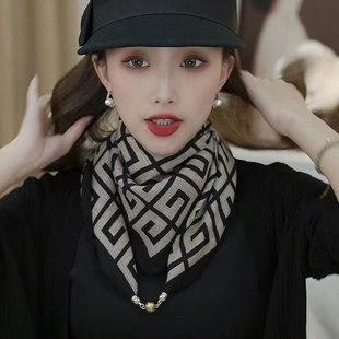 装 丝巾2024百搭洋气韩版 磁吸扣围巾方巾新款 饰 30天热销740件