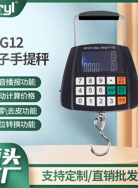 贝雅Beryl多功能便携手提挂钩弹簧秤50KG卖菜商用称家用摆摊行李