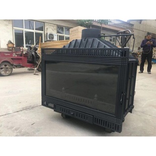 纽波特真火壁炉大号嵌入式 1019铸铁真火燃木壁炉 真火壁炉FS