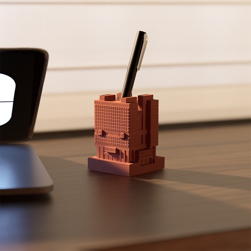 另一边丨苏维埃宫水泥微建筑笔筒个性创意桌面收纳微缩建筑工业风,家居饰品,桌面摆件,淘宝优惠券,粉丝福利购,淘宝优惠卷
