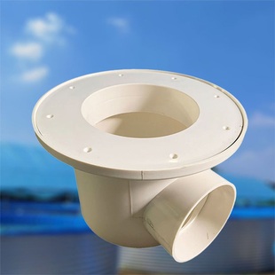 帆布锦鲤鱼池排水底部排污鱼马桶75 110养鱼池配件过滤系统通用型