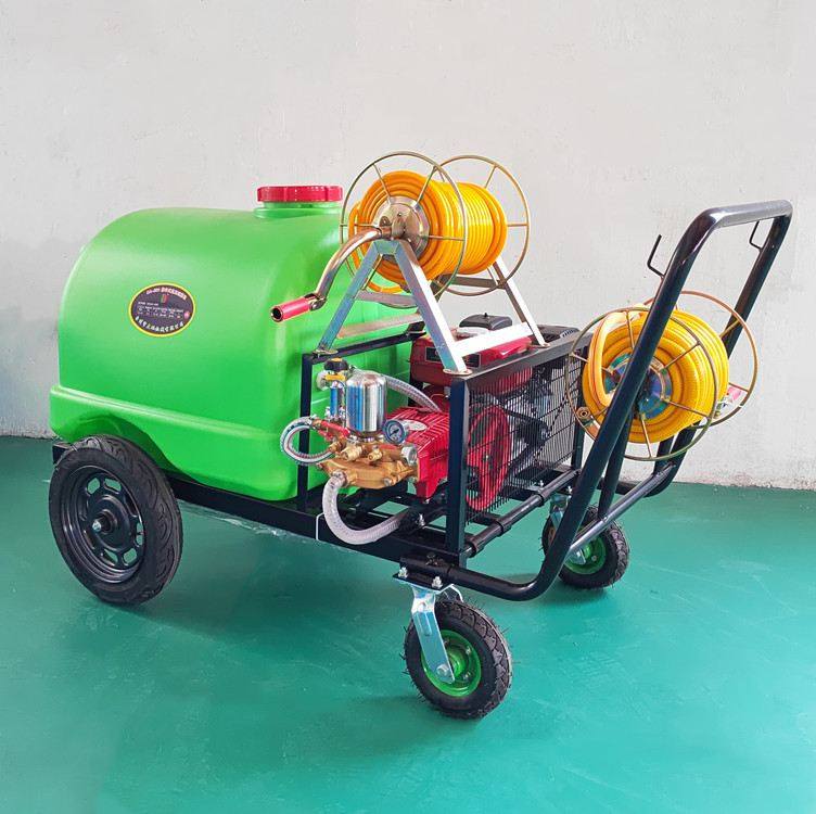 推车式果园打药机大轮胎喷雾器手推式汽油款柴油款电机喷雾机