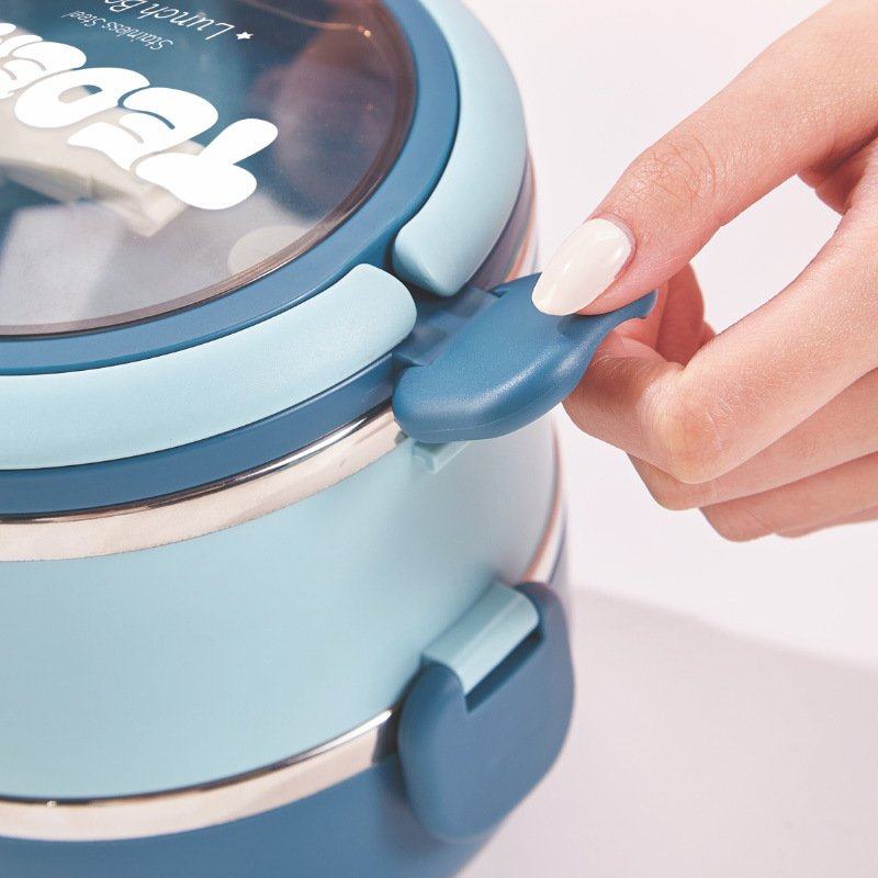 304不锈钢饭盒双层圆形密封便当盒便学生上班族手提餐盒餐具携带,餐饮具,饭盒/保温桶/保温提锅,淘宝优惠券,粉丝福利购,淘宝优惠卷