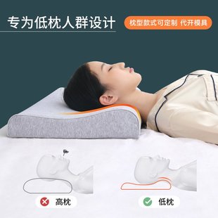 记忆棉枕头纯棉枕套波浪形专用邮批发枕枕芯支撑颈椎记忆低枕包