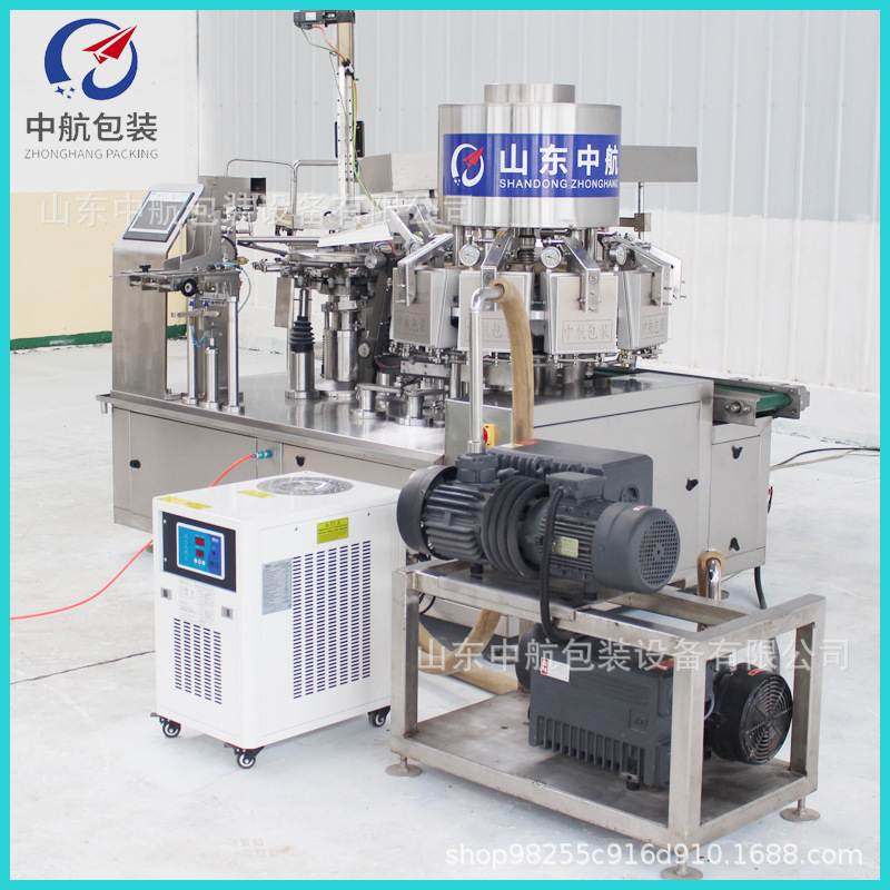 粽子真空包装机 虾滑真空包装设备 全自动肉泥给袋式真空包装