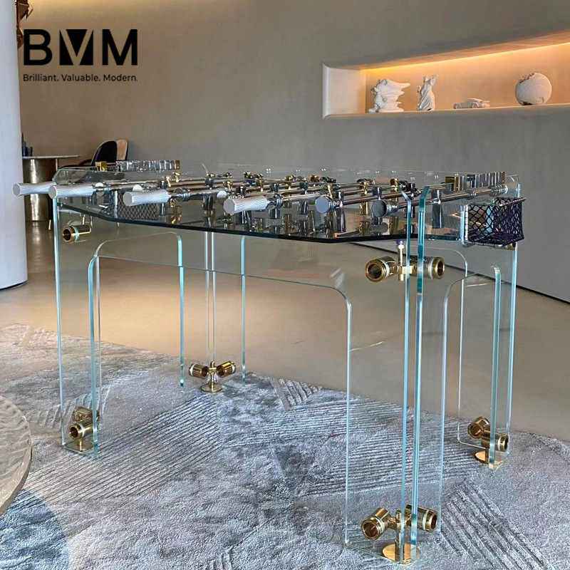 bvm透明钢化水晶玻璃桌上足球机亚克力标准成人高端桌上足球台,运动/瑜伽/健身/球迷用品,桌上足球台,淘宝优惠券,粉丝福利购,淘宝优惠卷