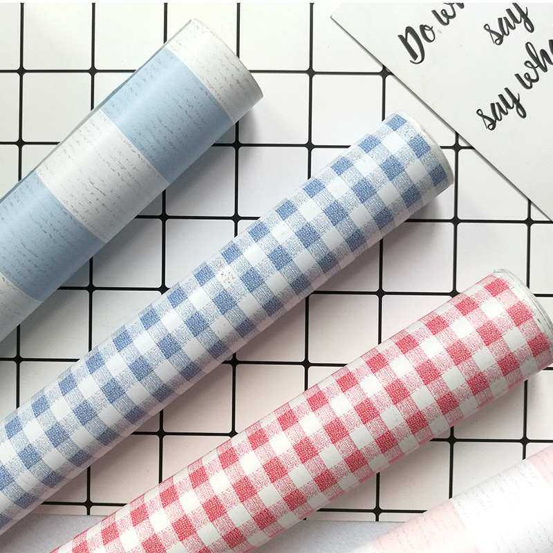 防潮自贴pvc墙纸自桌面宿舍卧室壁纸格子柜子卡通贴纸衣柜粘学生,家装主材,自贴墙纸/自粘墙纸,淘宝优惠券,粉丝福利购,淘宝优惠卷