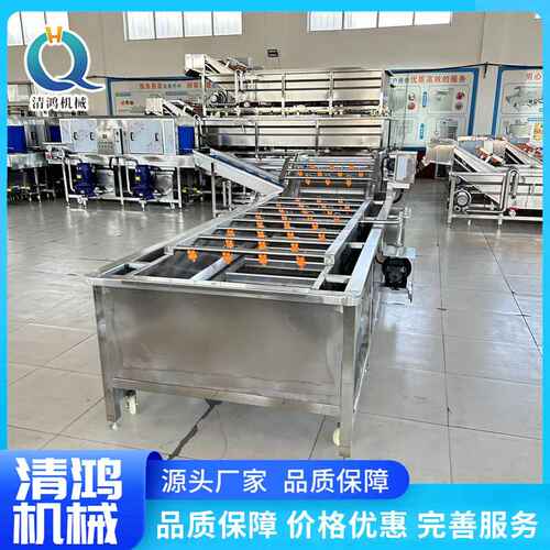 高压喷淋韭菜气泡清洗机 芹菜菠菜清洗设备 净菜加工成套流水线