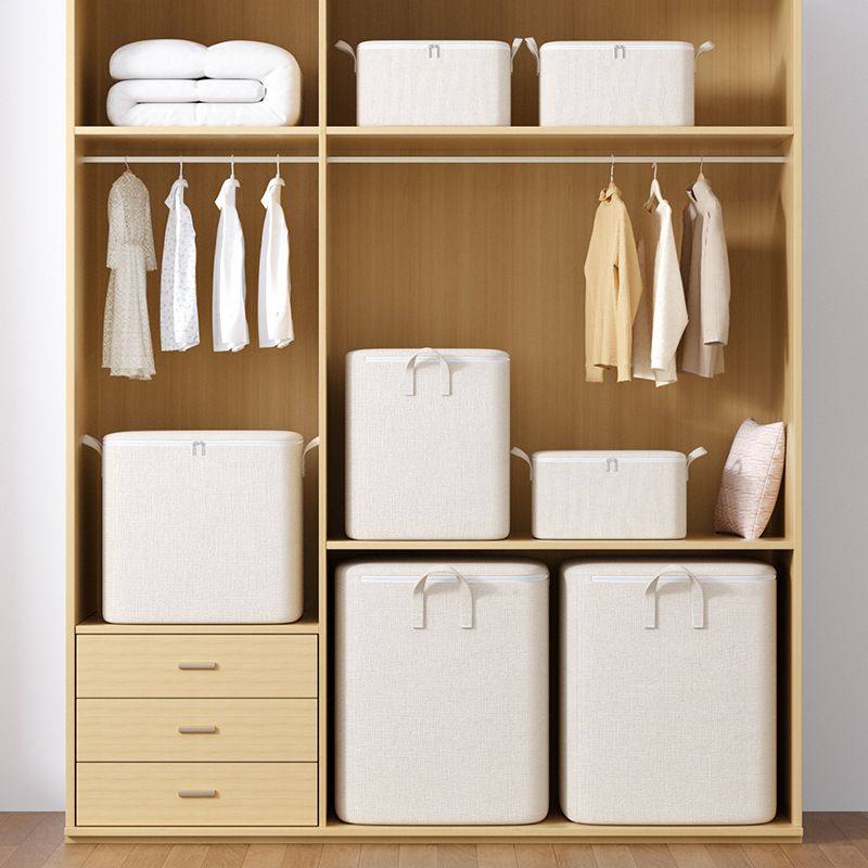棉麻衣服收纳箱家用衣柜大容量子棉被整理神器收纳袋储物装衣物筐,收纳整理,衣物压缩袋,淘宝优惠券,粉丝福利购,淘宝优惠卷