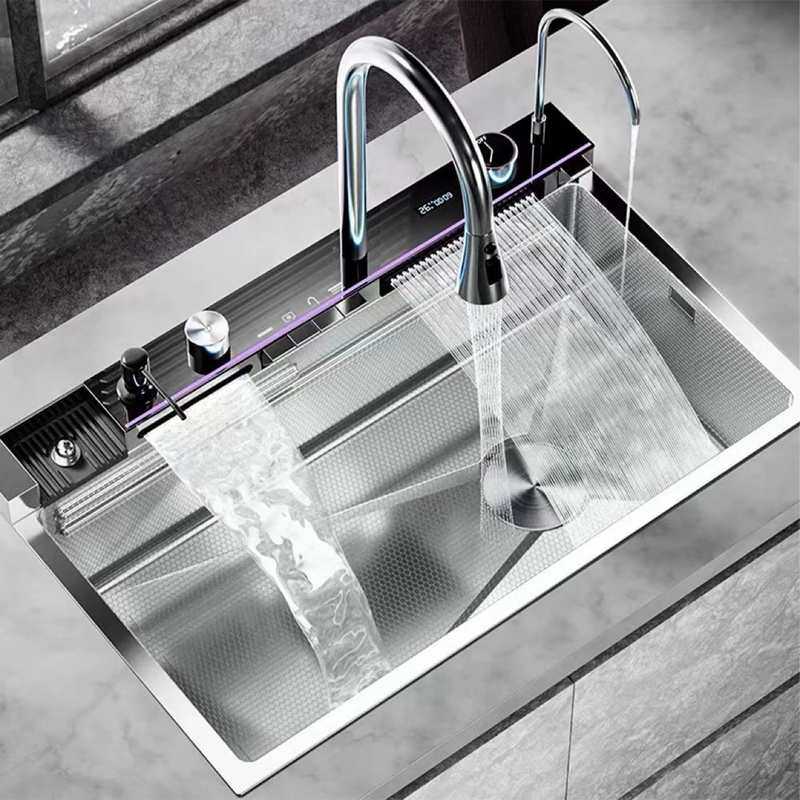 银色鲸鱼厨房水槽洗菜盆304不锈钢大单槽加厚家用洗碗池台下,家装主材,水槽单品,淘宝优惠券,粉丝福利购,淘宝优惠卷