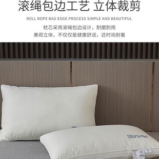 枕芯枕头一对护颈枕不高枕酒店家用塌学生宿舍抗菌枕颈椎枕头