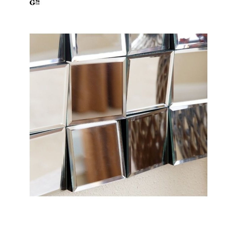 A10L简约立体酒店装饰镜客厅背景墙挂饰镜面轻奢镜子餐厅样板间挂