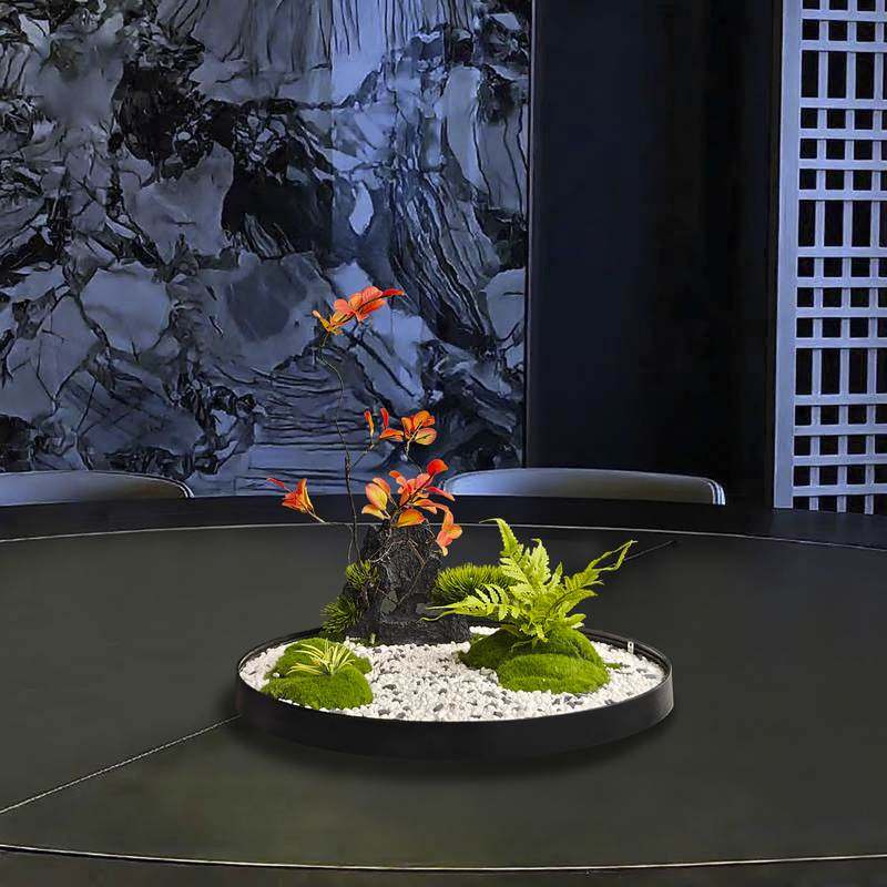 酒店餐桌花摆花仿真花大圆桌转盘中间摆件高端轻奢高档装饰品插花,家居饰品,餐桌花艺,淘宝优惠券,粉丝福利购,淘宝优惠卷