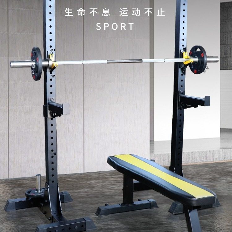 厂家批发  多功能家用商用卧推举重台高承重分体深蹲架卧推举重床