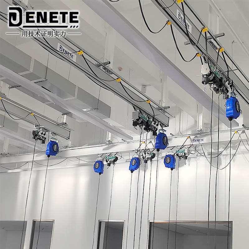 悬挂式铝合金轨道250公斤单梁桁架式起重机新式工位吊铝制