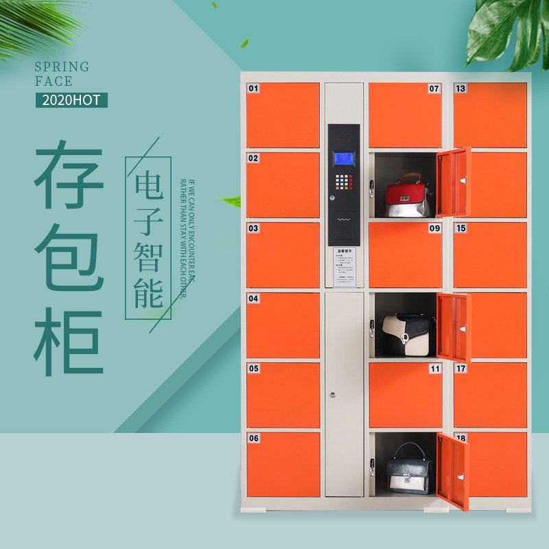 智能电子存包柜商场密码寄存柜电子超市指纹条码寄存储物柜