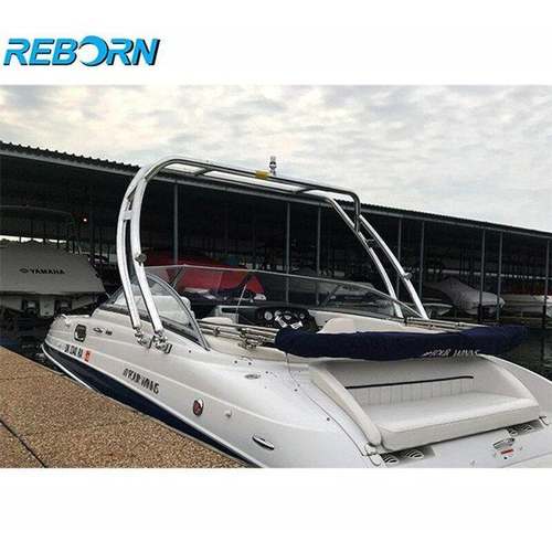 游艇船舶正面朝前滑水塔滑水架57毫米抛光REBORN品牌T-FWC2.25P