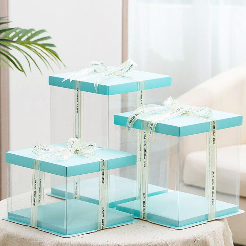 蛋糕盒子14四6六8八10寸12单层双层加高网红定制新款透明生日包装,厨房/烹饪用具,点心包装盒/包装袋,淘宝优惠券,粉丝福利购,淘宝优惠卷