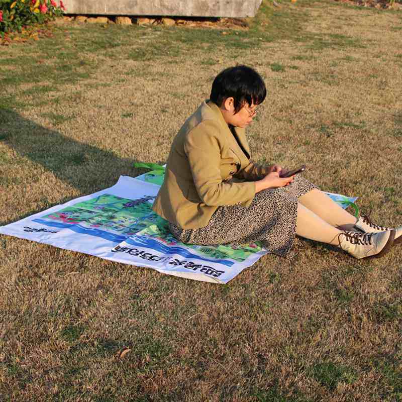 户外背包多功能两用折叠加大野餐单肩手提帆布袋防潮垫子轻便垫