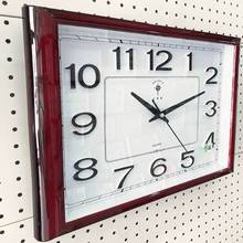 新款直销北极星20英寸长方形客厅墙上挂钟现代简约大气创意钟表
