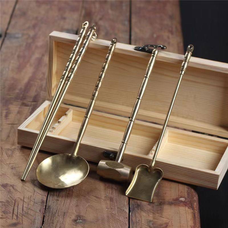 围炉煮茶炭炉工具铜件勺子工艺品夹筷子潮州碳铜铲子功夫钳子茶炉,餐饮具,煮茶炉,淘宝优惠券,粉丝福利购,淘宝优惠卷