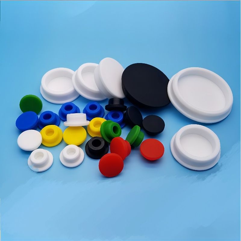 软质弹性硅胶T型堵头耐高温橡胶锥形防撞塞头减震塞密封孔塞帽套