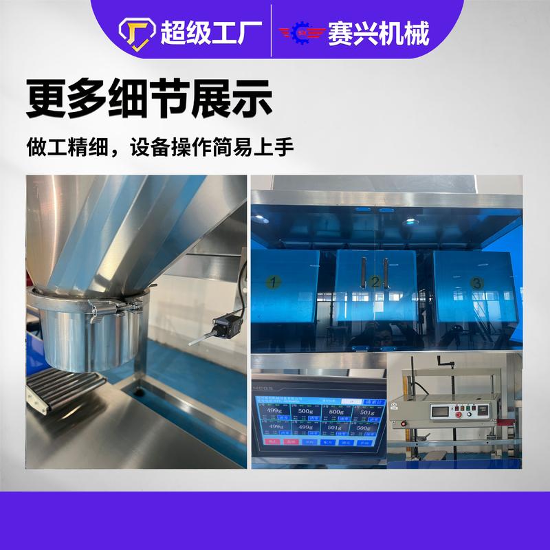 双工位500克颗粒分装机 500克水稻种子包装机  玉米种子包装机