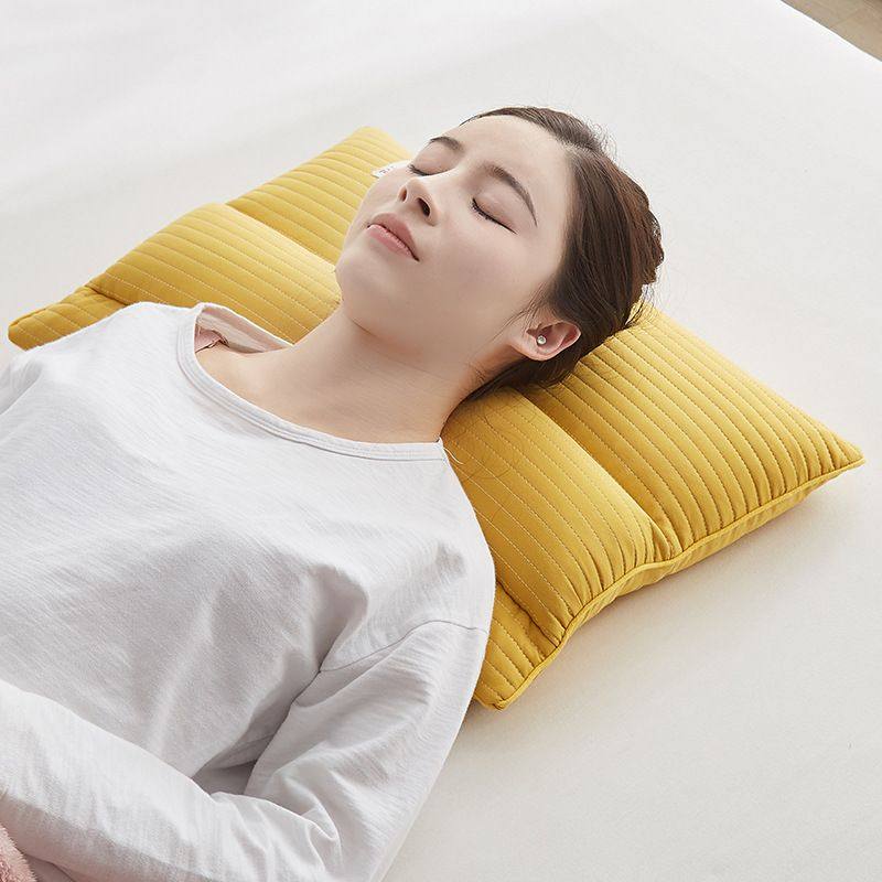 全棉砂洗荞麦牵引硬枕头纯棉专用成人睡觉助简约高枕颈椎睡眠护,床上用品,功能枕/保健枕/养生枕,淘宝优惠券,粉丝福利购,淘宝优惠卷
