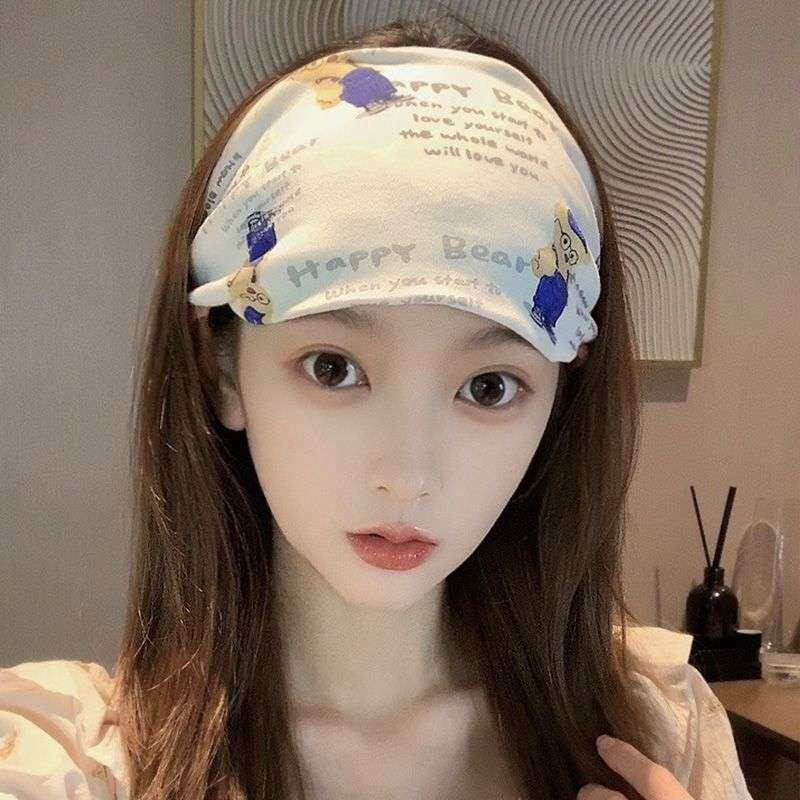 新款 秋冬纯棉加厚产妇月发带网红头巾帽孕妇秋冬透气产后护额头