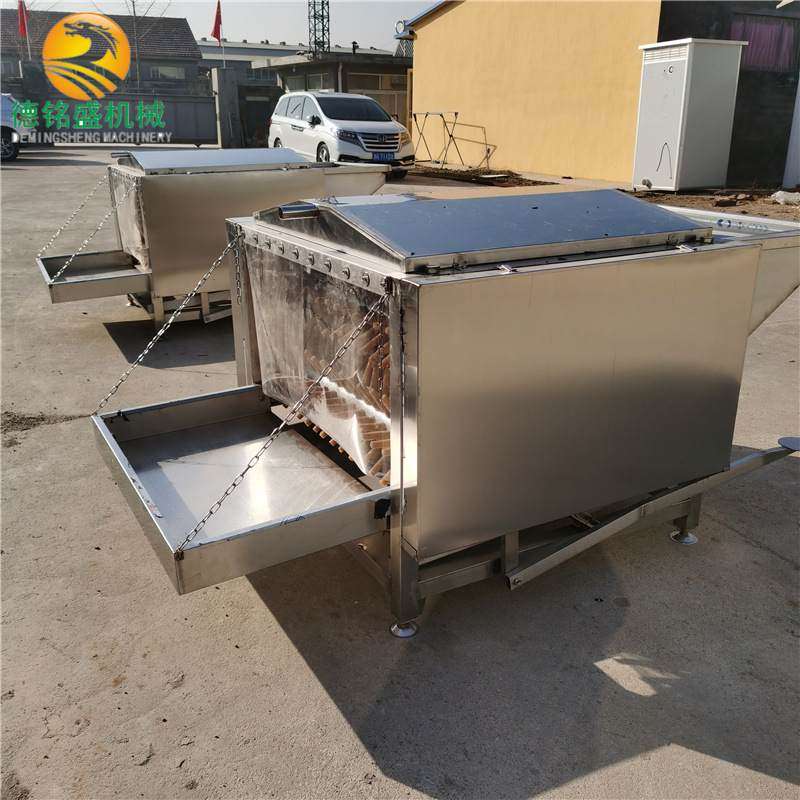 温水浸烫池 不锈钢鸡鸭鹅七轴脱毛机 商家鸡褪毛设备