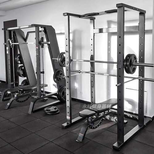室内多功能杠铃举重商用健身房器械深蹲架力量龙门架训练器材私教