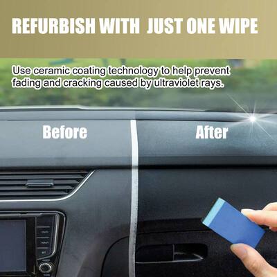 Homonth汽车塑料翻新剂清洁汽车保养光仪表盘翻新上内饰防尘剂塑