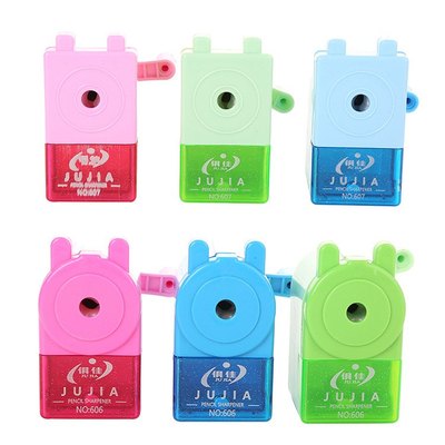 新品 创意手摇卷笔刀卡通文具俱佳自动削笔器可爱学生多功能卷笔