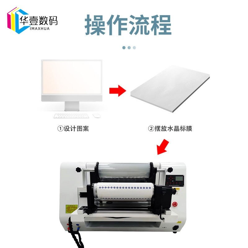 水晶标logo彩印机滴塑金属字母不干胶标签uv数码印刷机 dtf打印机
