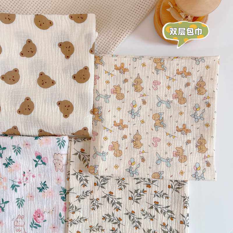 新品 婴儿浴巾纯棉纱布超柔吸水新生儿盖毯初生宝宝洗澡包被儿童