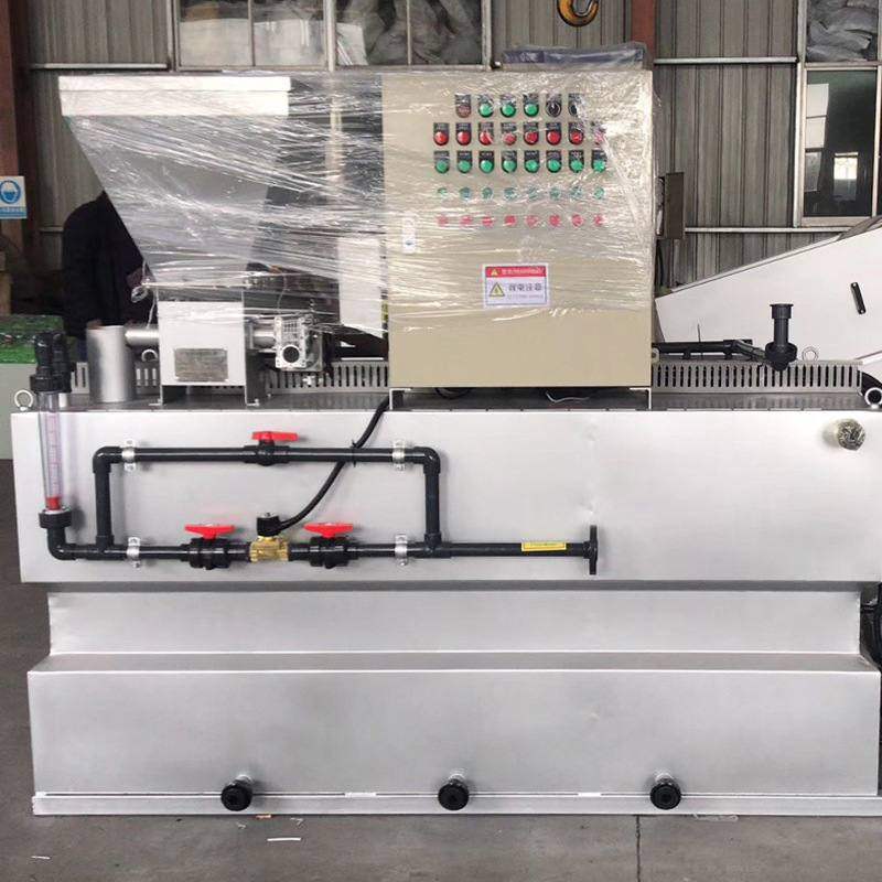 不锈钢加药装置 全自动一体化PAM加药装置厂家直供三腔式加药装置