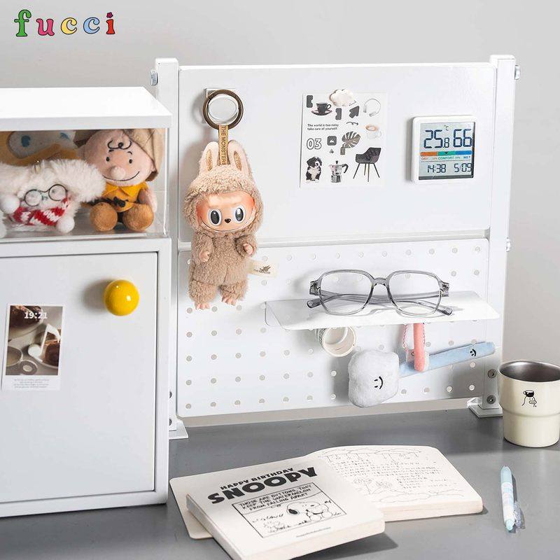 办公室桌面置物架宿舍卧室书桌钉艺书架收纳板洞洞架杯架铁免双层,收纳整理,书桌收纳置物架,淘宝优惠券,粉丝福利购,淘宝优惠卷